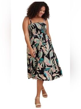 torrid Tropical Tie-Shoulder Dress